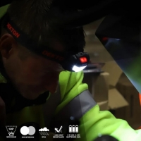 Lanterna de cap, LED, 150 lumeni, cu baterii 3 AAA, Dekton DT50512