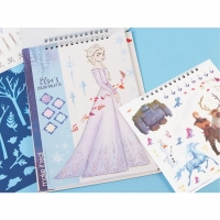 Carte de colorat Frozen cu autocolante si sabloane, 4207