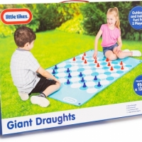 Giant Draughts, Joc Dame pentru copii, 138 x 95 cm, Little Takes 24-0003