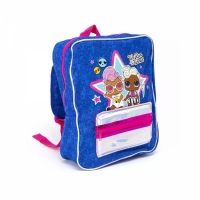 Ghiozdan copii, bretele ajustabile, albastru, 32 x 9 x 26 cm, L.O.L. 42-0050