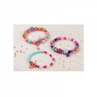 Set creativ de bratari cu pandantiv, 95 piese, multicolor, Make it Real 1202