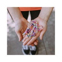 Set creativ de bratari cu pandantiv, 115 piese, multicolor, Make it Real 1204