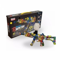 Pusca automata cu bile de gel, cu ochelari de protectie, 6000 munitie, incarcare USB, multicolor, Vivo 780-2