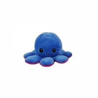 Caracatita reversibila din plus cu doua emotii, cu LED, mov/albastru, 20 x 8 cm, Vivo OCTOPUS-PURPLE/BLUE
