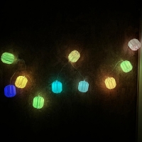 Ghirlanda LED decorabila, cu 10 lampioane, 160 cm, multicolor, RMS R03-0550