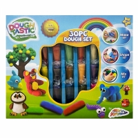 Set 30 plastilina modelatoare, multicolor, Dough Tastic, Grafix 65-6944/17