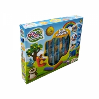 Set 30 plastilina modelatoare, multicolor, Dough Tastic, Grafix 65-6944/17