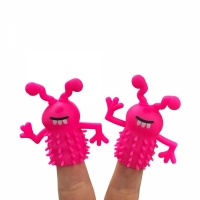 Set 2 marionete degete Monster, pink, 5 cm, Vivo MONSTER-PINK3