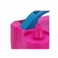 Pompa electrica dubla pentru umflat baloane cu aer, 220V, 600W, roz/albastru, Vivo 73005