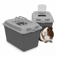 Cusca de transport pentru rozatoare, animale de companie mici, 30 x 20 x 20 cm, gri, Vivo MT0010