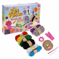 Kit de realizat pompoane, 13 piese, multicolor, R06-0067-A