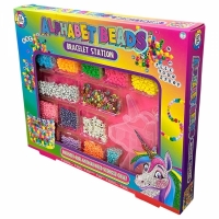 Kit pentru realizare bratari, 14 tipuri de margele, cu cutie de depozitare tip Unicorn, multicolor, GL Style R65-4697
