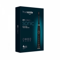 Periuta de dinti electrica Sonic D7 True Smile, reincarcabila, cu 4 capete de schimb, negru TS0101