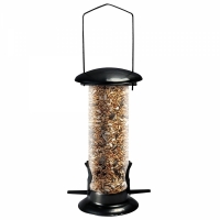 Hranitor pentru pasari, 22 x 6.5 cm, transparent/negru, My Garden 1265