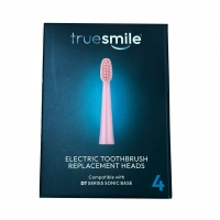 Set 4 rezerve pentru periuta de dinti electrica Sonic D7 True Smile, roz TS0118