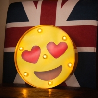  Banner decorativ cu LED heart eys emoji , VIVO, FNF16133