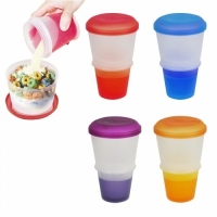  Pahare mic dejun,Cereal red to go Milk Breakfast, T1821-RED